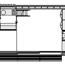 Modernes Design eines kleinen Privathauses im Wald-8