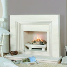False fireplaces in the interior of the living room-14