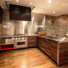 Metallschürze für die Küche: Funktionen, Foto-2