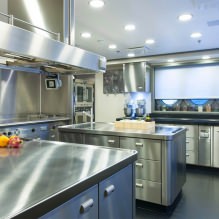 Metallschürze für die Küche: Funktionen, Foto-4