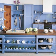 Kitchen in a marine style: features, photo-3