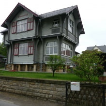 Фасаде кућа са споредним колосијецима: карактеристике, фотографија-1