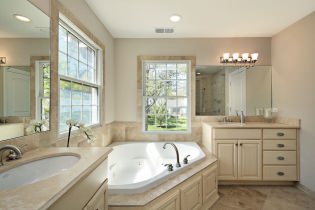 Bathroom in beige tones: features, photos