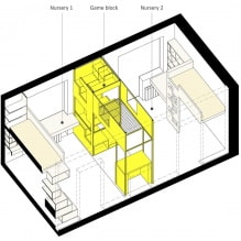 Modernes Design einer Dreizimmerwohnung von 80 qm. m in Moskau-4
