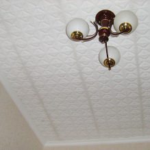 Foam ceiling tiles: pros and cons, stages of gluing-0
