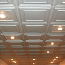 Foam ceiling tiles: pros and cons, stages of gluing-8