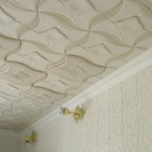 Foam ceiling tiles: pros and cons, stages of gluing-6