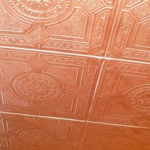 Foam tiles for the ceiling: pros and cons, stages of gluing-4