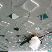 Foam ceiling tiles: pros and cons, stages of gluing-5