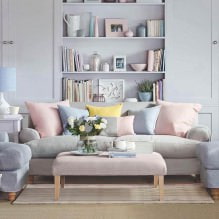 Interior in pastel colors: features, choice of wallpaper, style, combinations-3